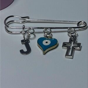 Handmade gold or silver decorative pins for clothes